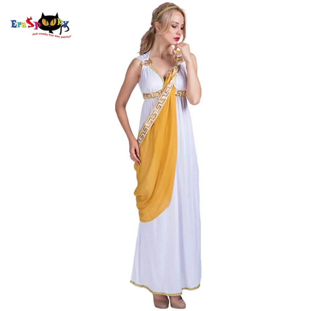 Abito da dea greca da donna medievale Cosplay buddha romano cavaliere abito da uomo costume di Halloween adulto carnevale coppia vestito abbinato