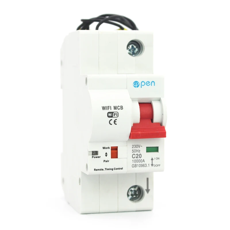 OPEN 1P 125A Remote Control Wifi Circuit Breaker/Smart Switch Intelligent overload  short circuit protection