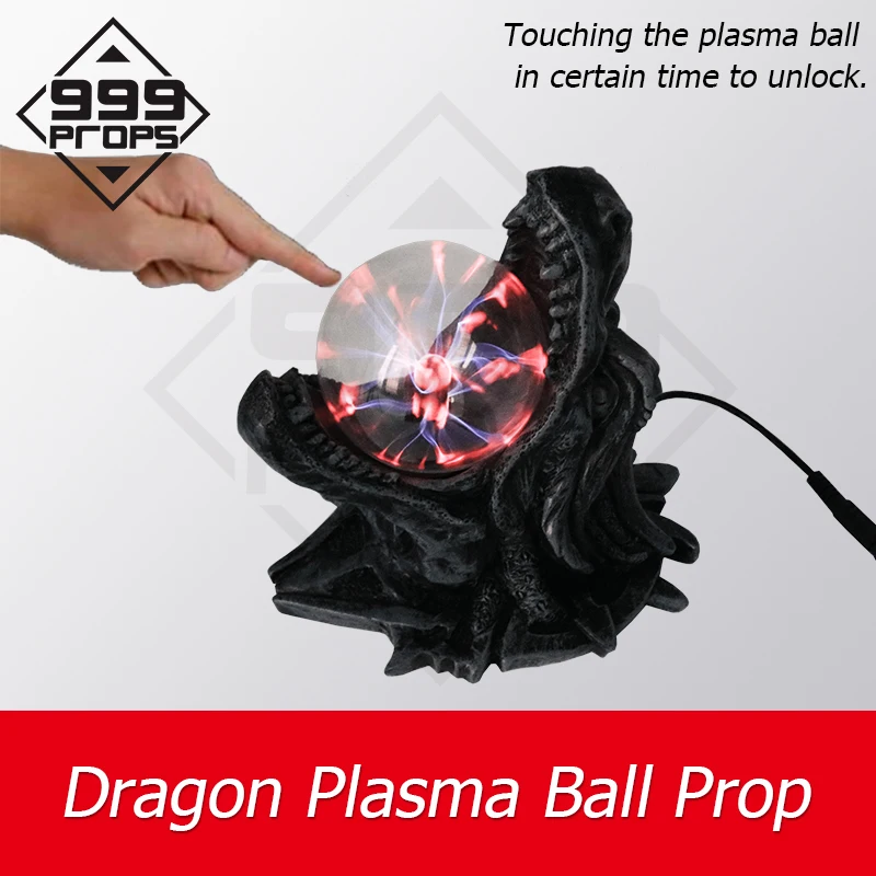 Dragon Plasma Ball Prop escape room supplier touching ball for certain time to unlock several trigger ways 999PROPS