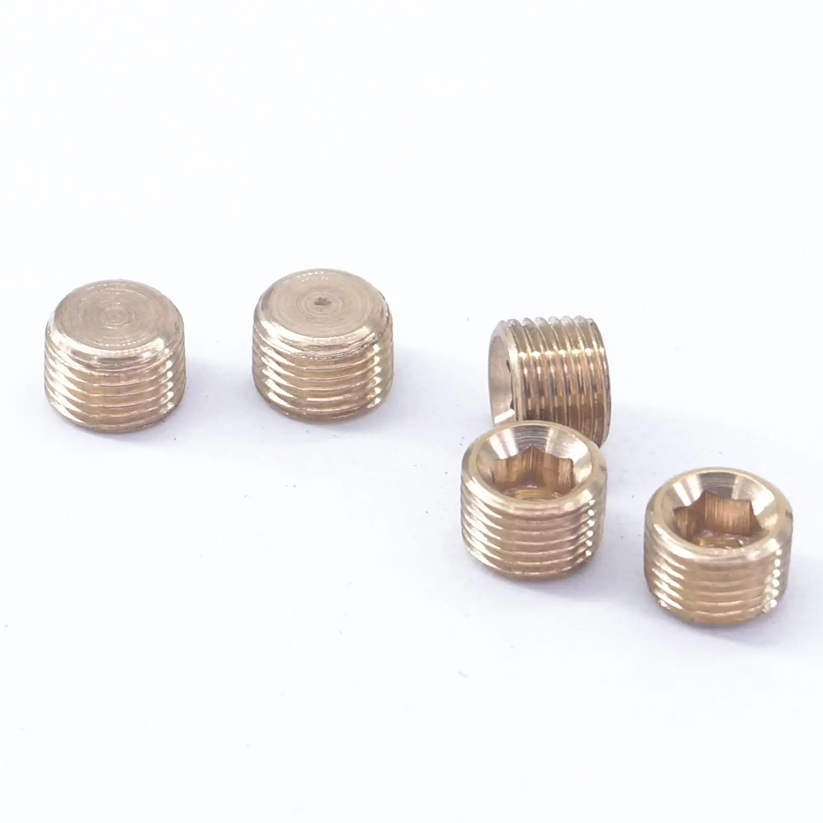 1/8 "BSPP außengewinde Messing Rohr Versenkt Stecker Interne hex kopf buchse Allen Kopf Rohr armaturen