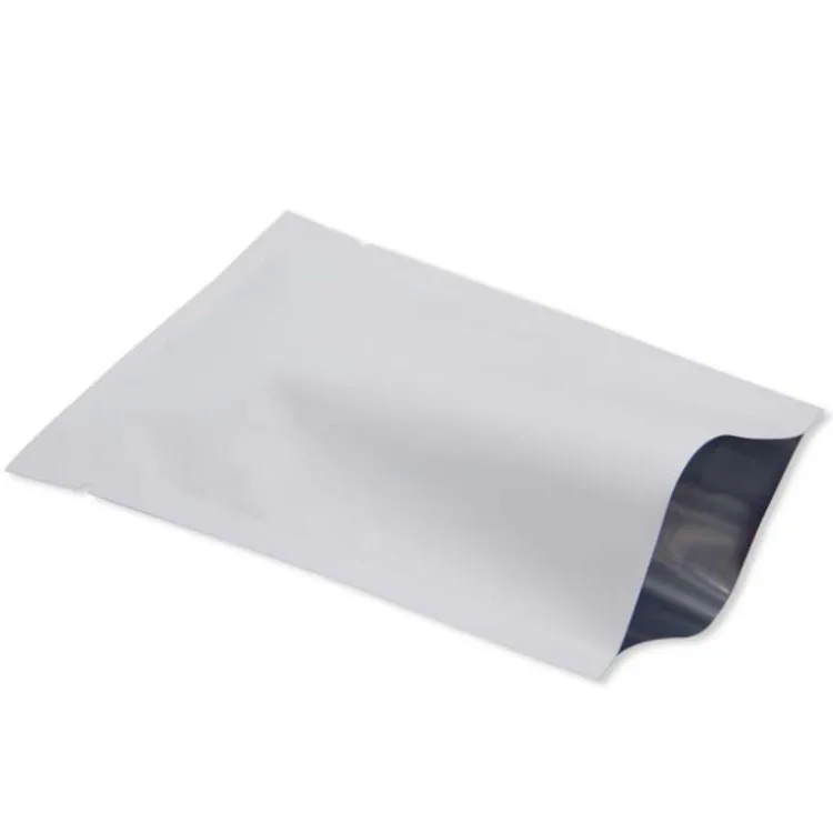 200pcs Small Matte White Open Top Aluminium Foil Bag Coffee Powder Herbal Liquid Lipsticks Heat Sealing Storage Pouches