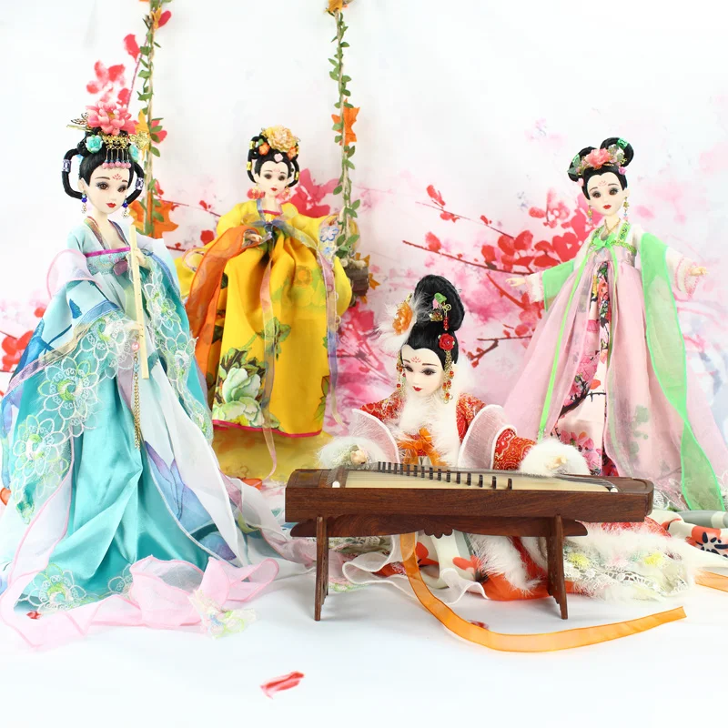 Ancient Chinese Dolls Four Seasons of Spring Summer Autumn and Winter Gift of Chinese Wind Limited Collection Handicraft Toys