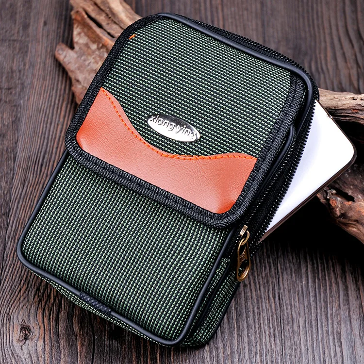 

Men Fanny Pack Mobile Phone Bags Waterproof Canvas Zipper Coin Purse Burse Good Quality Bag Waist Bag Packs Casual Man Purses