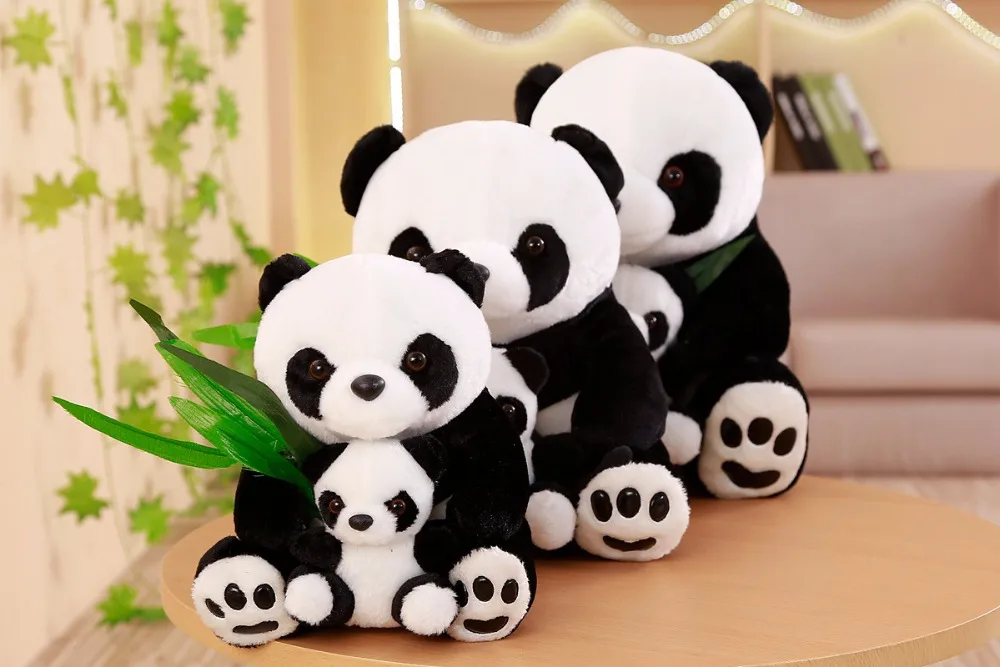 Neue Plüsch-Panda-Spielzeuge, niedliche Stofftierpuppe, Mutter und Sohn, Spielzeug, Geschenk für Kinder, Freunde, Mädchen, Heimdekoration, Weihnachtsgeschenk – Detail 3