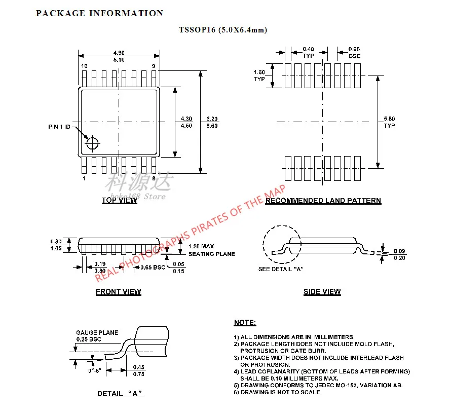 10 قطعة/الوحدة MP6505 6505 MP6505 TSSOP16 في الأسهم