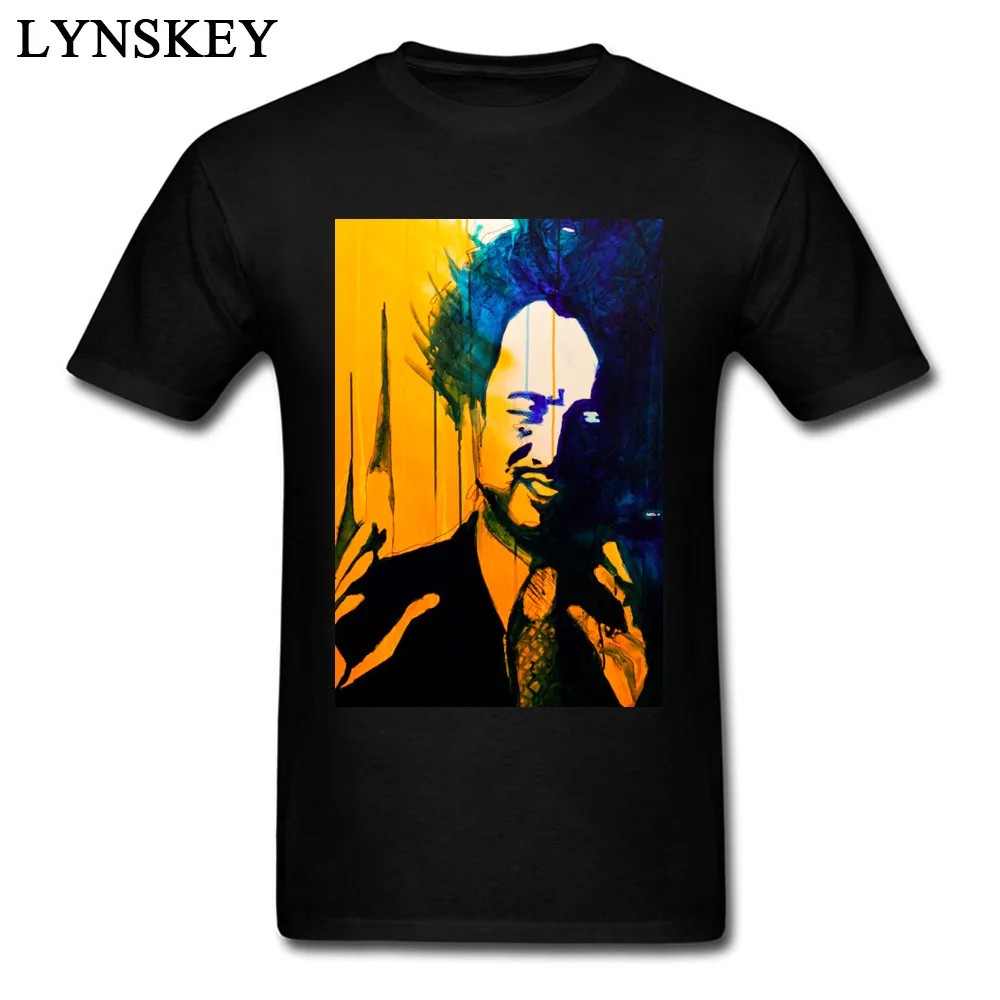 Fun Giorgio Man T-shirt Tsoukalos Art Painting Print Tee Shirts Tops Cotton Black Vintage Designer Casual Clothes