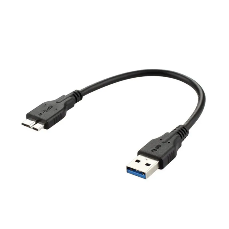 

0.3m 1ft USB3.0 Male to Micro B male Data Cable for Hardisk & Cellphone black color