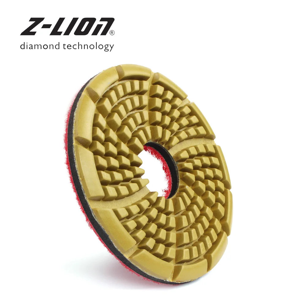 Z-LEAP 7Pcs 3.5 Inch Diamond Floor Grinding Pad Resin Bond Wet Polishing Abrasive Disc For Stone Marble Granite Ceramic Buffing