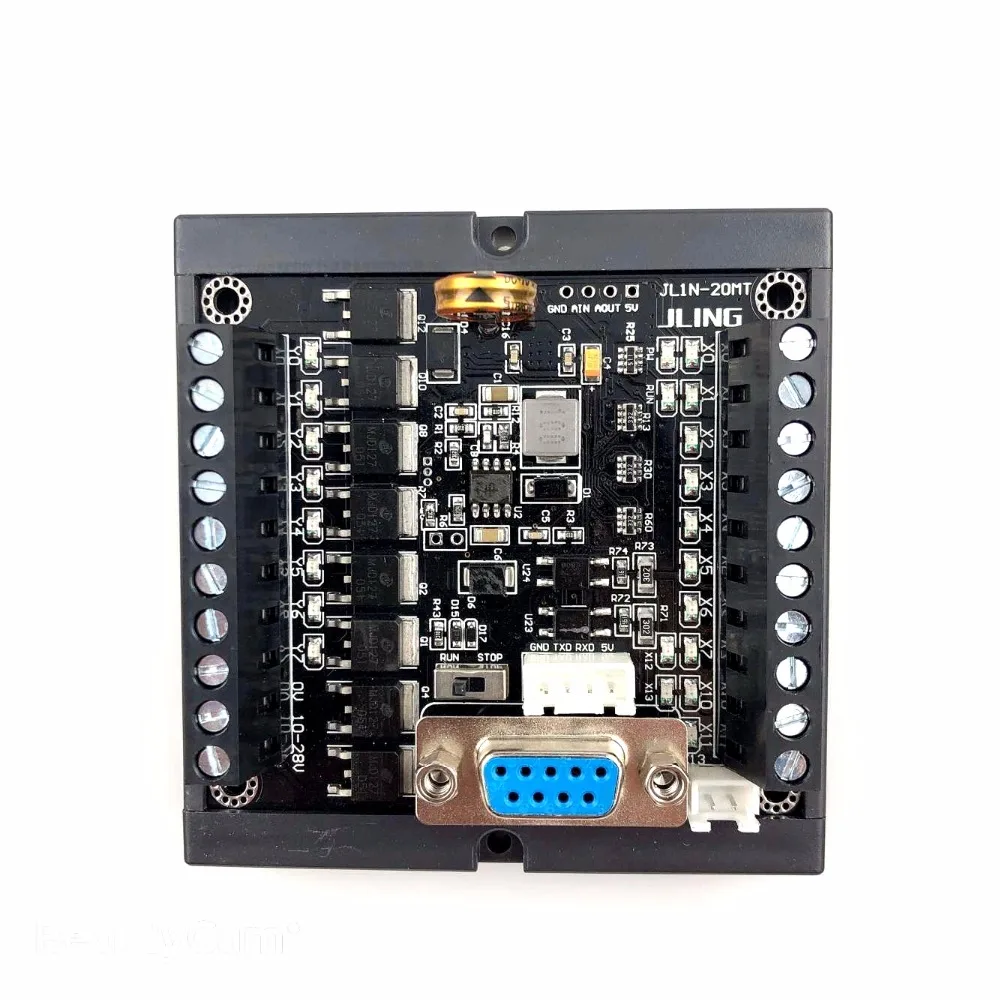 PLC FX1N-20MT rail mounting with the same point volume plc programmable logic controller  Input 12 points output 8 points