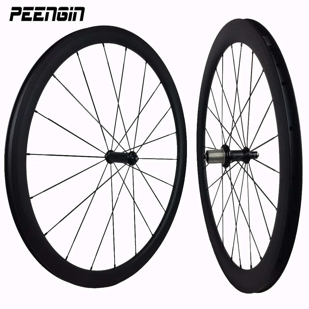 Carbon Mixed Wheels 25Mm Width 38Mm 50Mm Depth Clincher/Tubular Road Bicycle Wheelset G/3 Ceramic Hub DT 240 T700-T800 DIY Weave