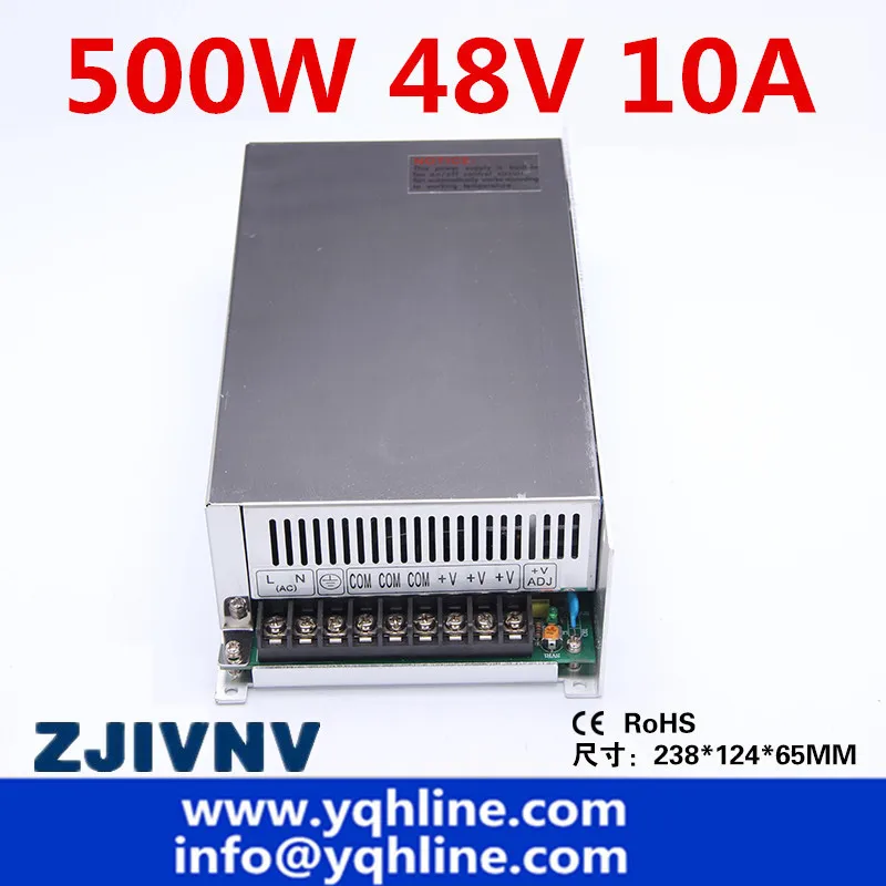 

Single ouput switching power supply 500W 48V 10A For CNC Router Foaming Mill Cut Laser Engraver Plasma LED ac dc transformer