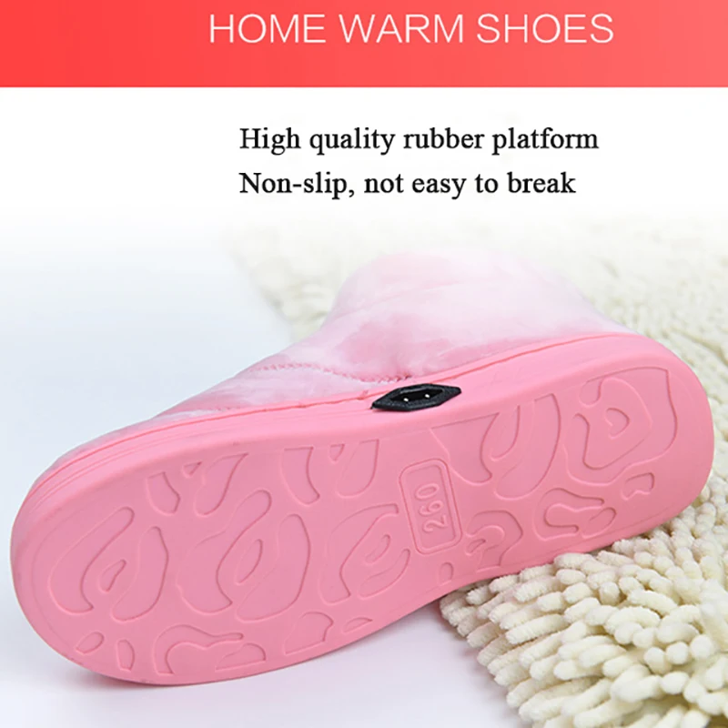 220V Electric Heater Heating Shoes Temperature Control Warm Foot Treasure for Heater Soft Shoe Hot Charging Snow Boots