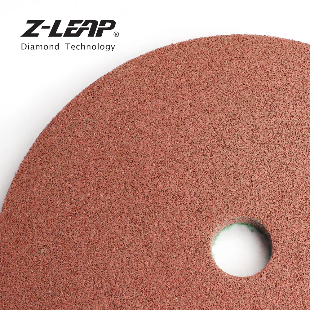 Z-LEAP 1PC 10 "แผ่นขัดเพชรหินแกรนิตหินอ่อนประดิษฐ์ฟองน้ําแผ่นบดเปียกใช้เครื่องบดมุม Buffing ล้อ