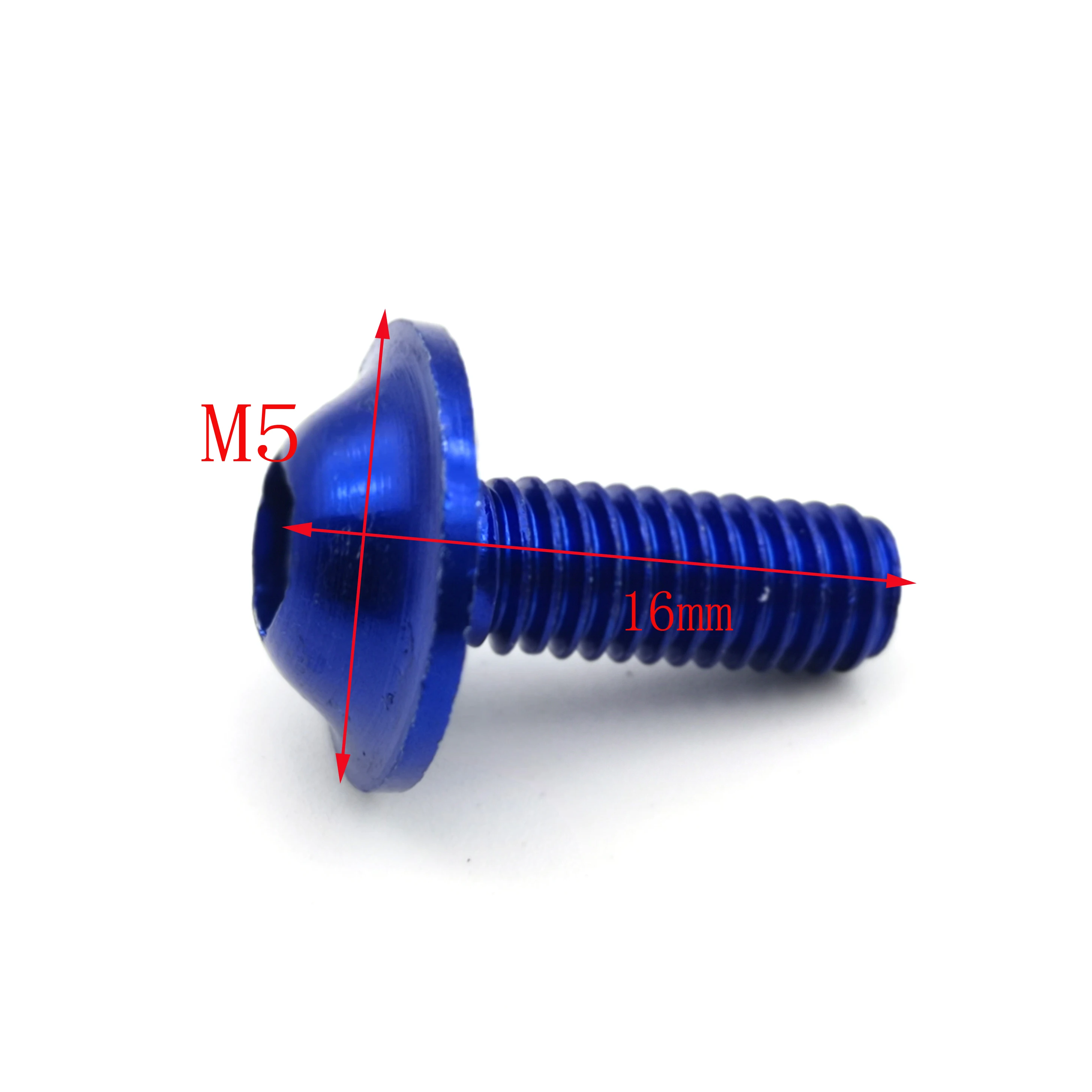 Kit Da 10 Bulloni M5 X 15 Mm Per Parabrezza Moto – In Alluminio Anodizzato, Disponibili In 8 Colori, Per Honda E Suzuki