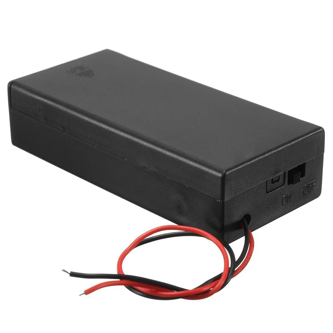 3.7V 2x 18650 Battery Holder Connector Storage Case Box ON/OFF Switch With Lead