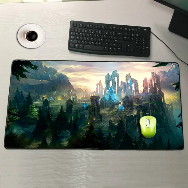 

Mairuige League of Legends Summoners Large Gaming Lock Edge Rubber Speed Mouse Pad Soft Office Mouse Mat for Office/Home Use