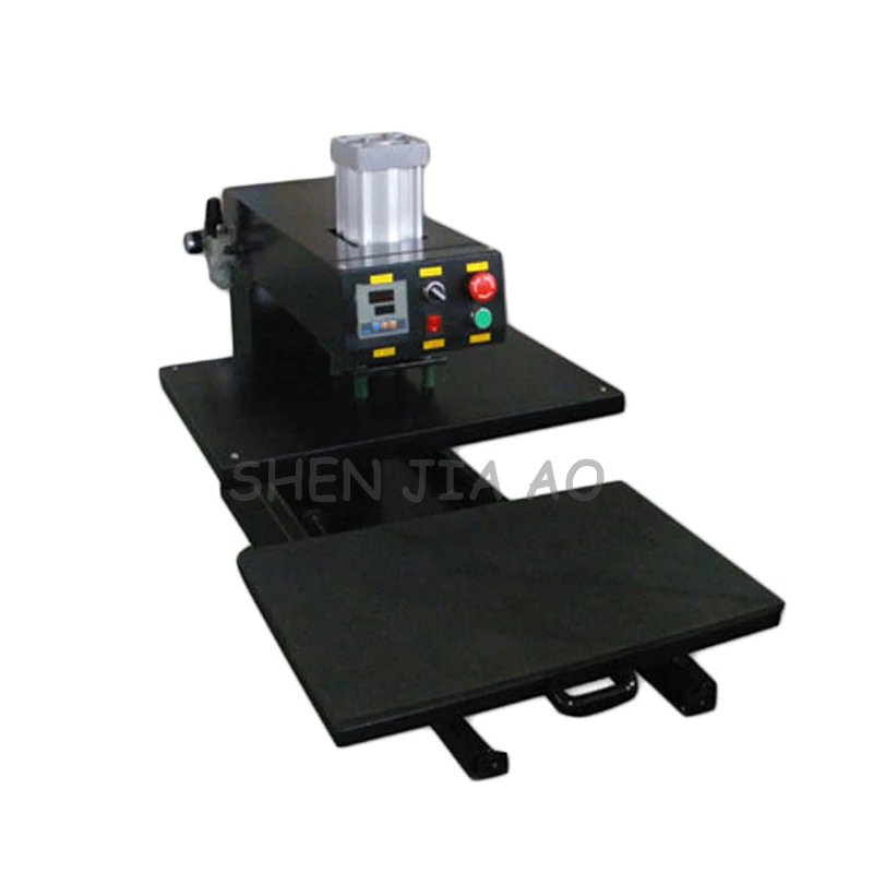 110/220 V Push-pull type hot stamping machine 38*38 cm t-shirt kleding pyrograph pneumatische push-pull sublimatie transfer machine