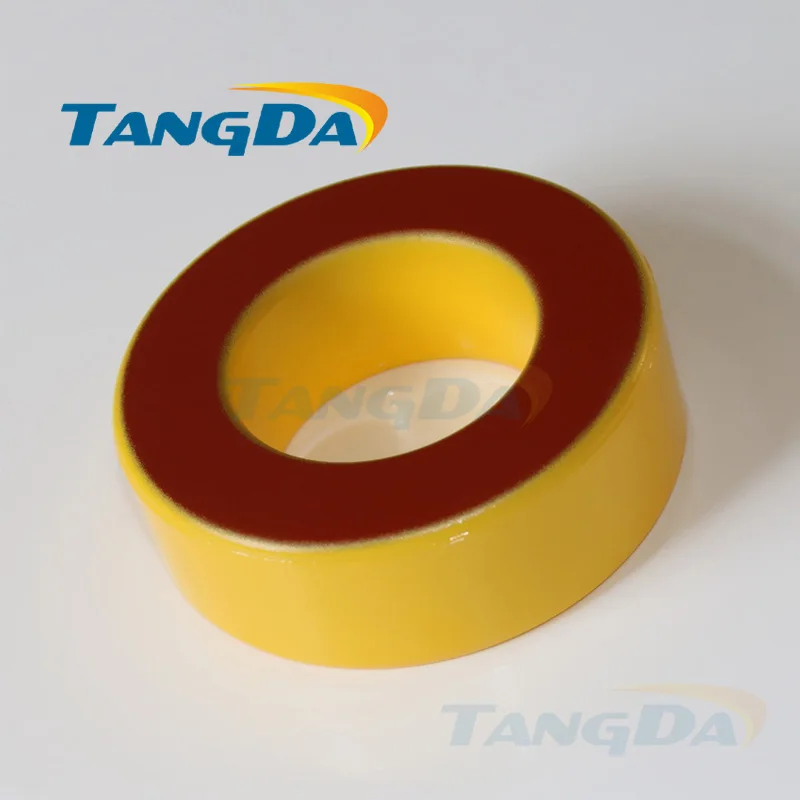 Tangda Iron powder cores T80-8 OD*ID*HT 20.5*12*6.5 mm 18nH/N2 35uo Iron dust core Ferrite Toroid Core toroidal yellow red