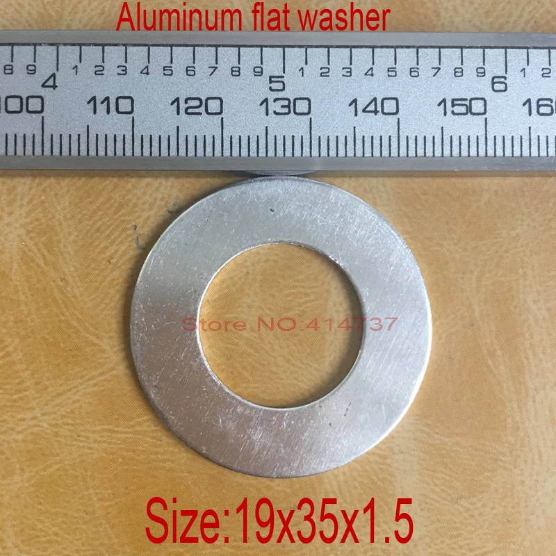 1000pcs/ lot High Quality 19*35*1.5mm aluminum flat washer Aluminum sealing ring m19*35  Custom made Aluminum flat washer