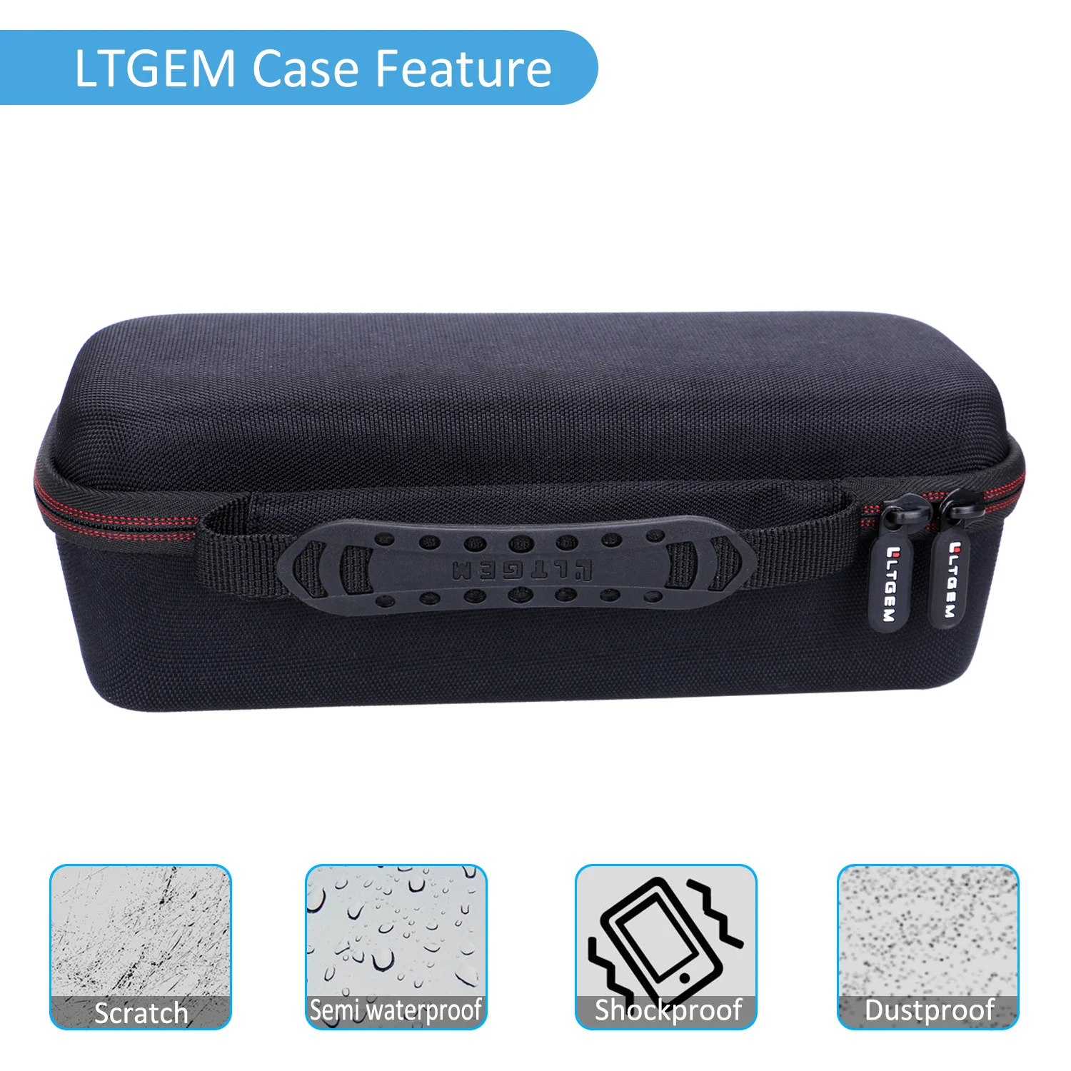 LTGEM EVA Black Dustproof Carrying Hard Case For ThermoPro TP20/TP08/TP07