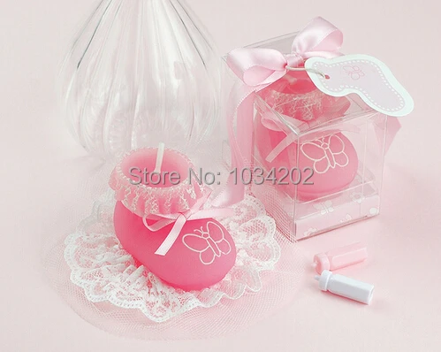 baby shower favor candle gift--Baby Shoes Candle craft candle baby favor birthday party decoration 100pcs/lot