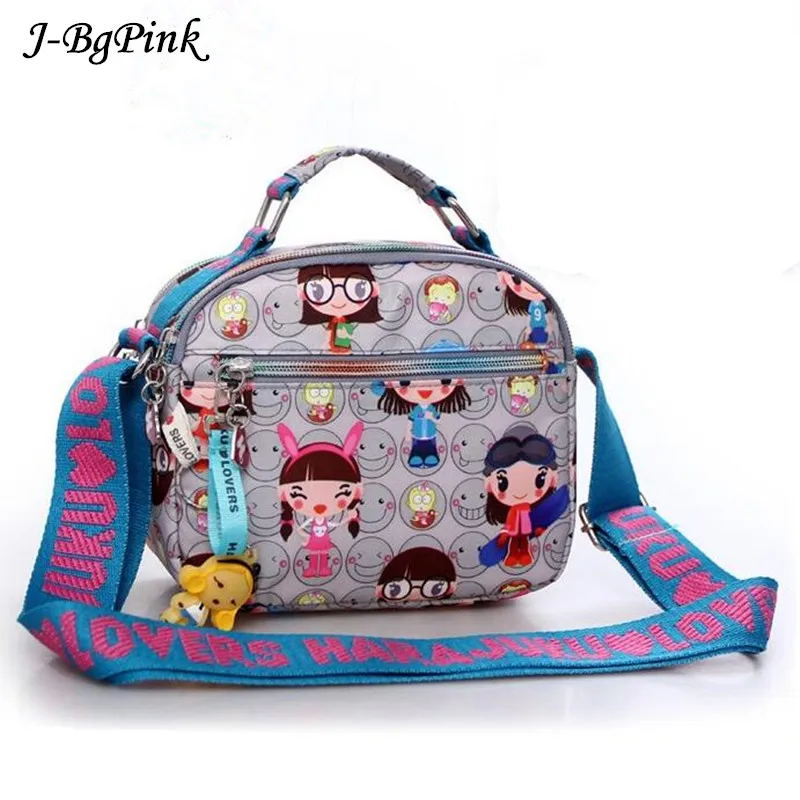 Hot Fahion Harajuku doll handbag waterproof nylon cloth ladies bag shoulder cross ladies handbag ladies fashion clutch hand