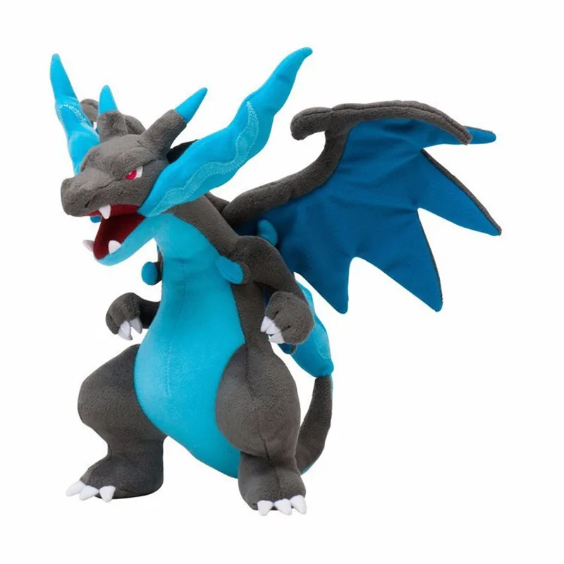 Boneco de pelúcia charizard 2 tamanhos 10 polegadas, brinquedo de pelúcia macio para crianças