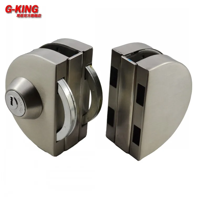 

Non perforated glass door lock double door glass anti-theft lock double glass anti-theft lock store glass lock 668A