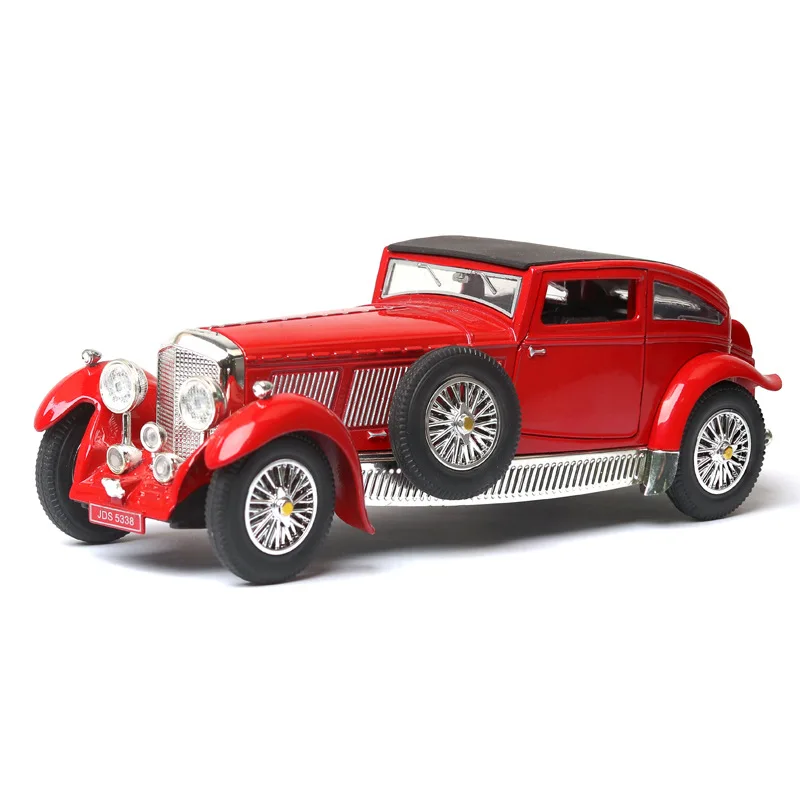 Classic 1:32 8L antique car alloy model,simulation die-cast metal sound and light back to luxury model ornaments,free shipping