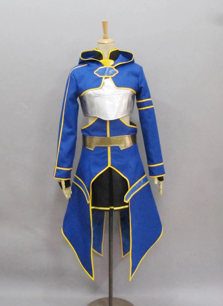 Costume de Cosplay en silice bleu, épée d'art en ligne 2, sur mesure, toutes tailles