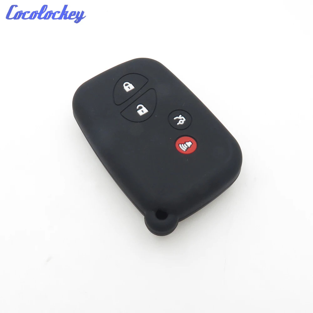 Cocolockey Silicone Car Key Cover Fob Case Jacket  FIT FOR LEXUS CT200h ES350 GS350 GS450h GS460 IS Key Case For Car