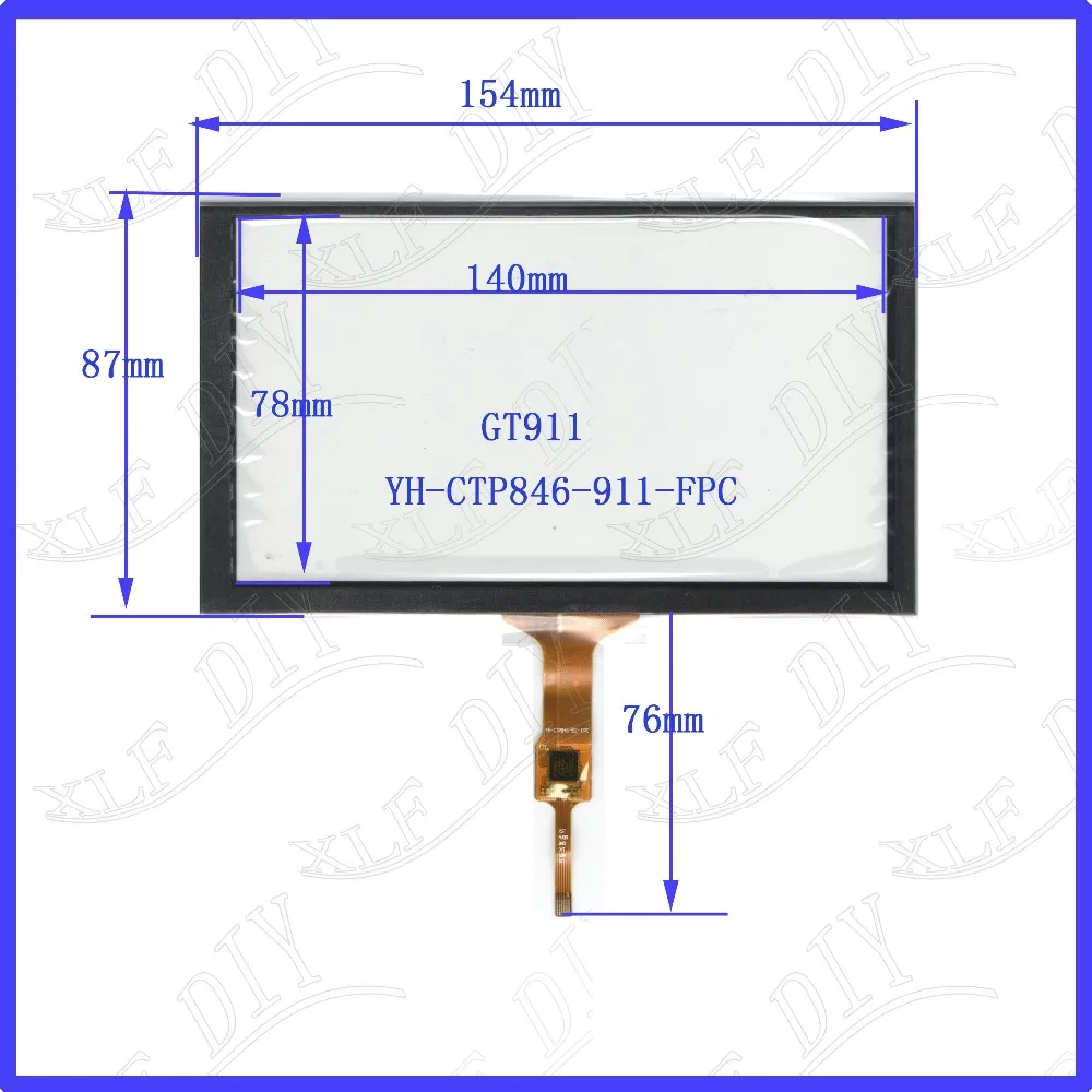 

ZhiYuSun Freeshipping YH-CTP846 154*87compatible 6.2inch Capacitive screen glass For GPS CAR 154mm*87mm GT911