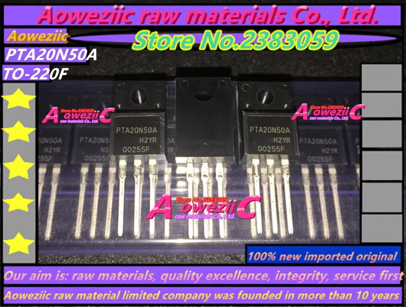 Aoweziic 2018 + 100% nuovo importato originale PTA20N50 20N50 sostituisce completamente PTA20N50A TO-220F tubo MOS 20A 500V