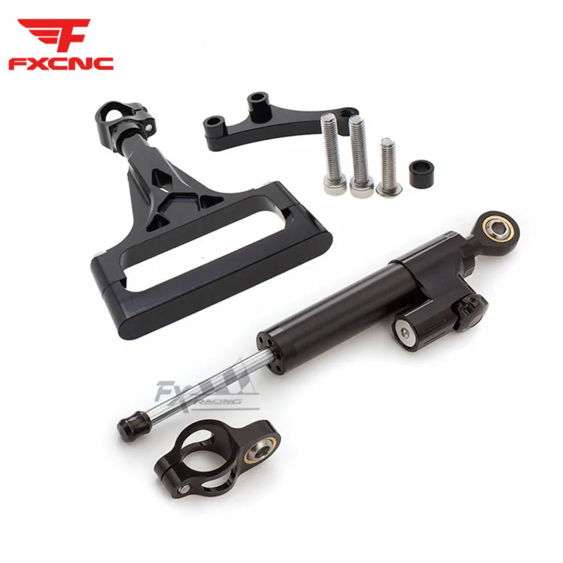 For Kawasaki Z1000 Z750 2003 - 2009 08 07 05 Motorcycle Stabilizer Damper Steering Mounting Mount Bracket Holder Support Kit Set