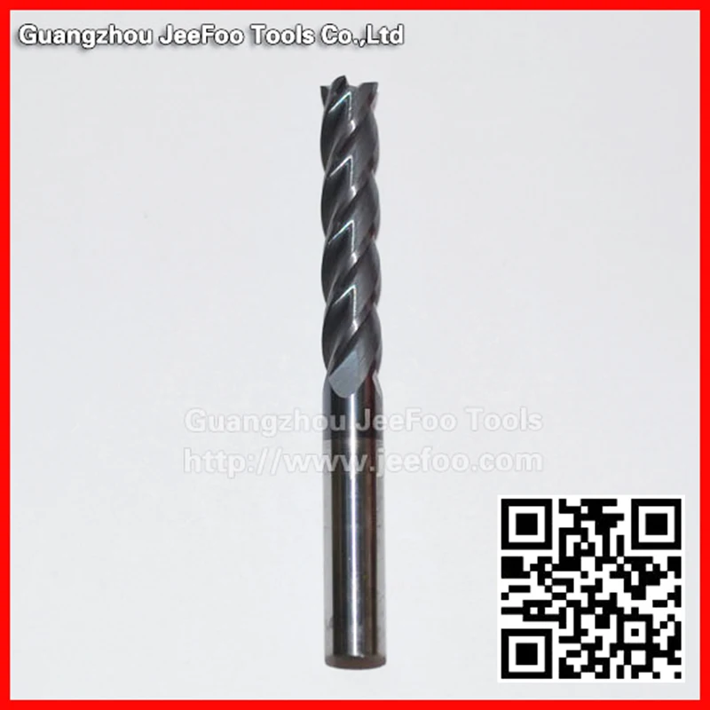 

8*40*75L Four flutes sprial CNC milling cutter with/Tungsten Carbide flat end mill bit with coating