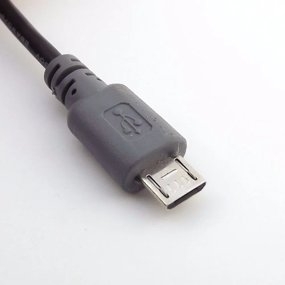 10pcs Micro USB Type B Male To Micro USB B Male 5 Pin Converter OTG Adapter Lead Data Connector Cable 20cm