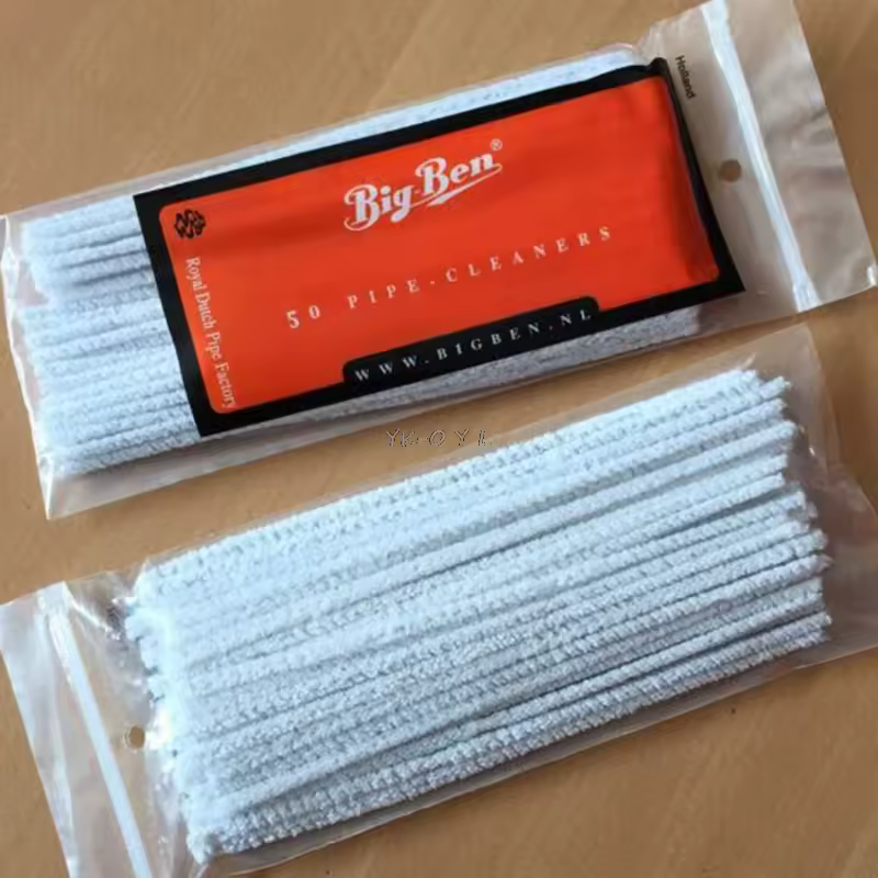 50pcs pack pratique Pipe Cleaner bâtonnet de tabac Tiges outil de nettoyage Rod