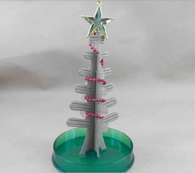 2019 170mm White DIY Visual Magical Paper Growing Crystal Tree Magic Christmas Trees Educational Science Kids Toys For Children