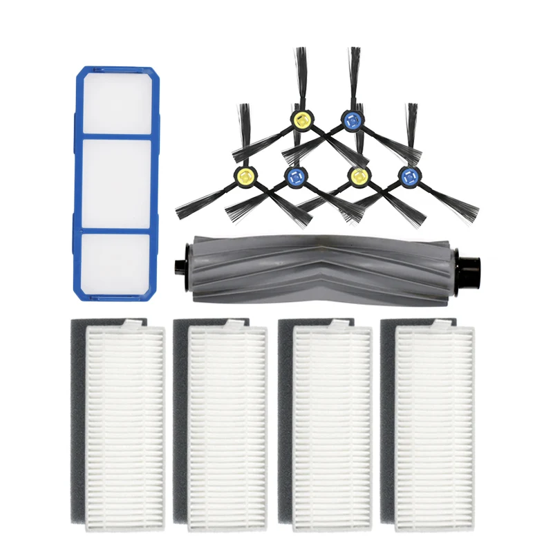فرشاة + البخار الرئيسي (أسود + أبيض) HEPA تصفية + تصفية + الجانب الابتدائي فرشاة ل آي لايف A7 جهاز آلي لتنظيف الأتربة اكسسوارات