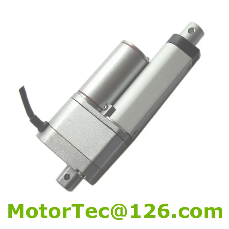 12V DC linear actuator with hall sensor signal feedback 100mm stroke 60mm/s speed 100N load