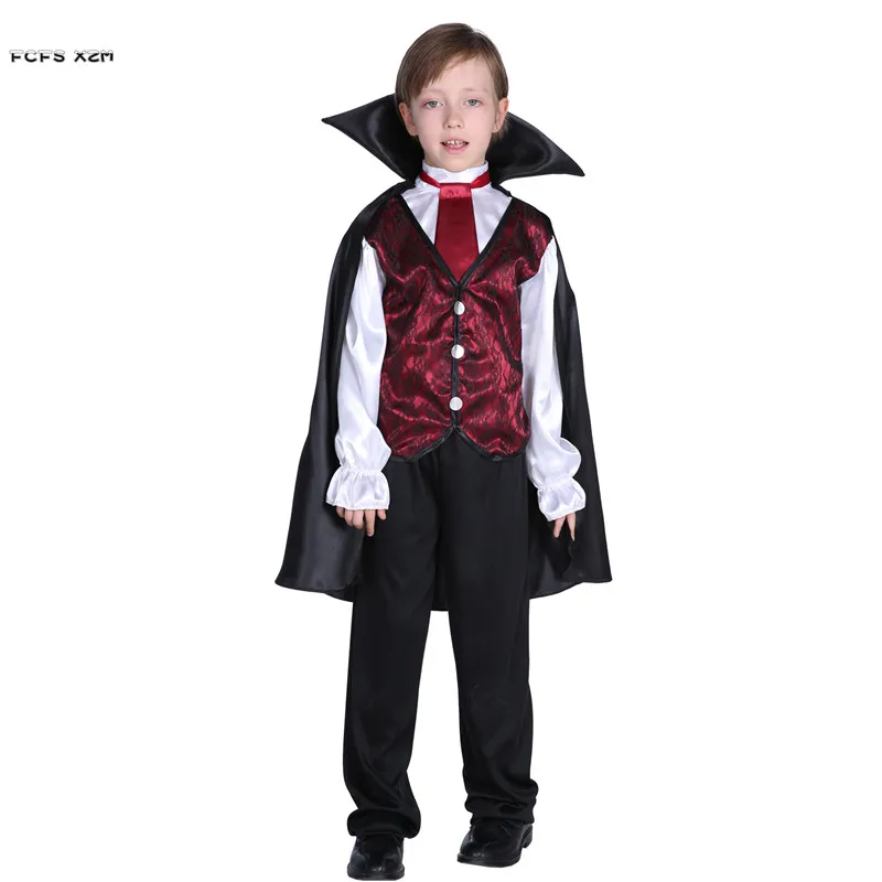 M-XL ragazzi Halloween Vampire Costumes bambini bambini morte Dracula spaventoso Cosplay carnevale Purim Masked Ball Masquerade Party Dress