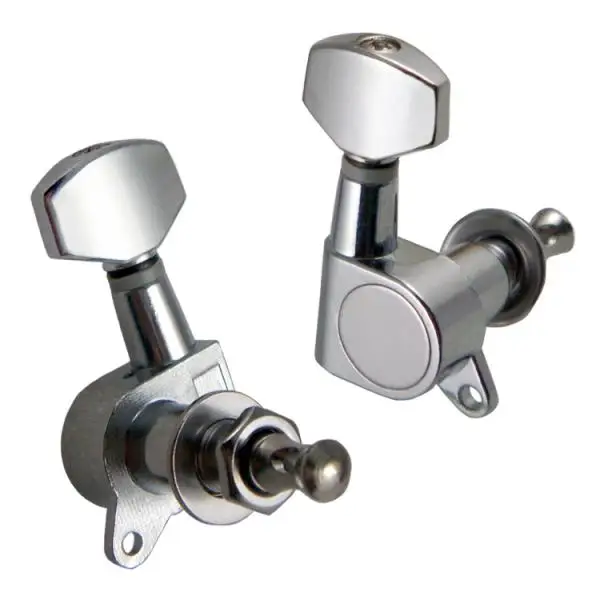 Tooyful Chrome Enclosed Guitar Tuning Pegs Tuners Machine Heads for Acoustic Electric Guitars 6R