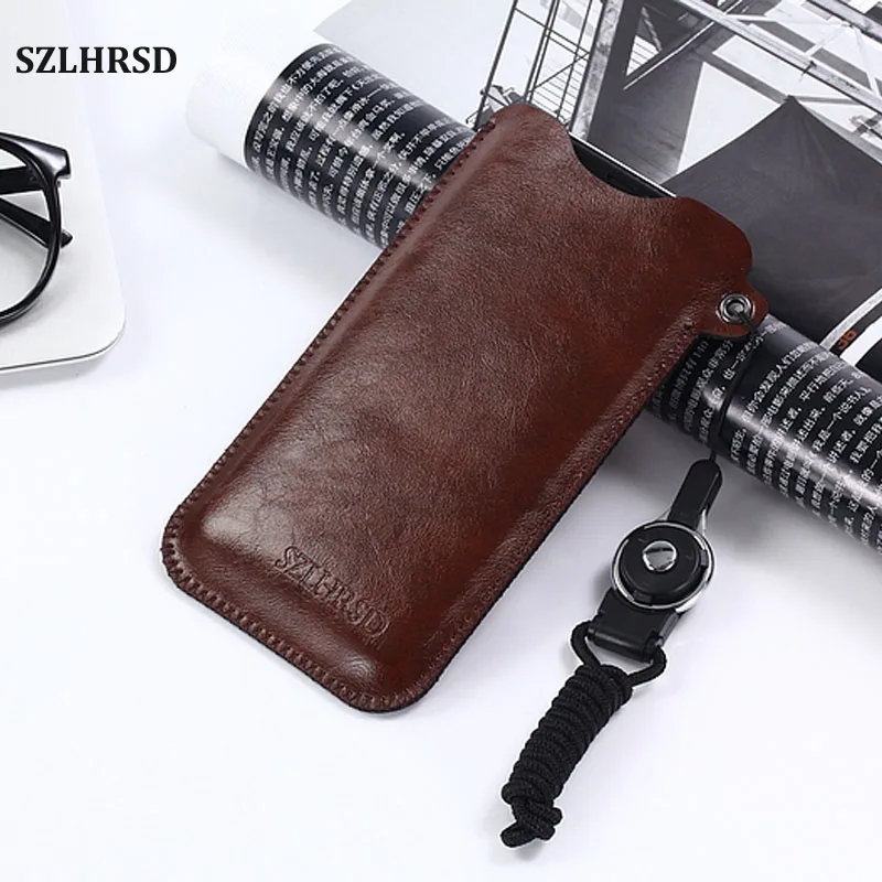 SZLHRSD Mobile Phone Case Hot selling slim sleeve pouch cover + Lanyard ,for Blackberry DTEK50 DTEK60 Leap Priv z30