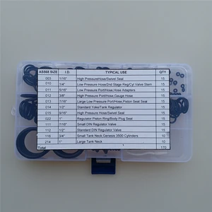 Kit, O-Ring ve dalış, Tanktaki Hortum, Regülatör, Valf, o-Ringler Tüplü Dalış, Yüzme, 170 Adet için kapatıldığında 12 boyutta 70'li sert bir Seçim Seti ile Dalış regülatörünün en iyi 10 satışı-no. 6