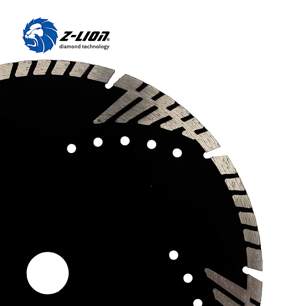 Z-LION 230mm Diamond Cutting Disc Granite Marble Saw Blade Turbo Diamond Segments 9 Inch Store Cutting Tool Blade