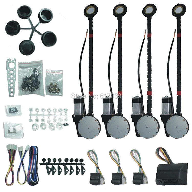 

Universal 4 door electric power window kits with Japanese motor technology DC12V long lifespan classic version