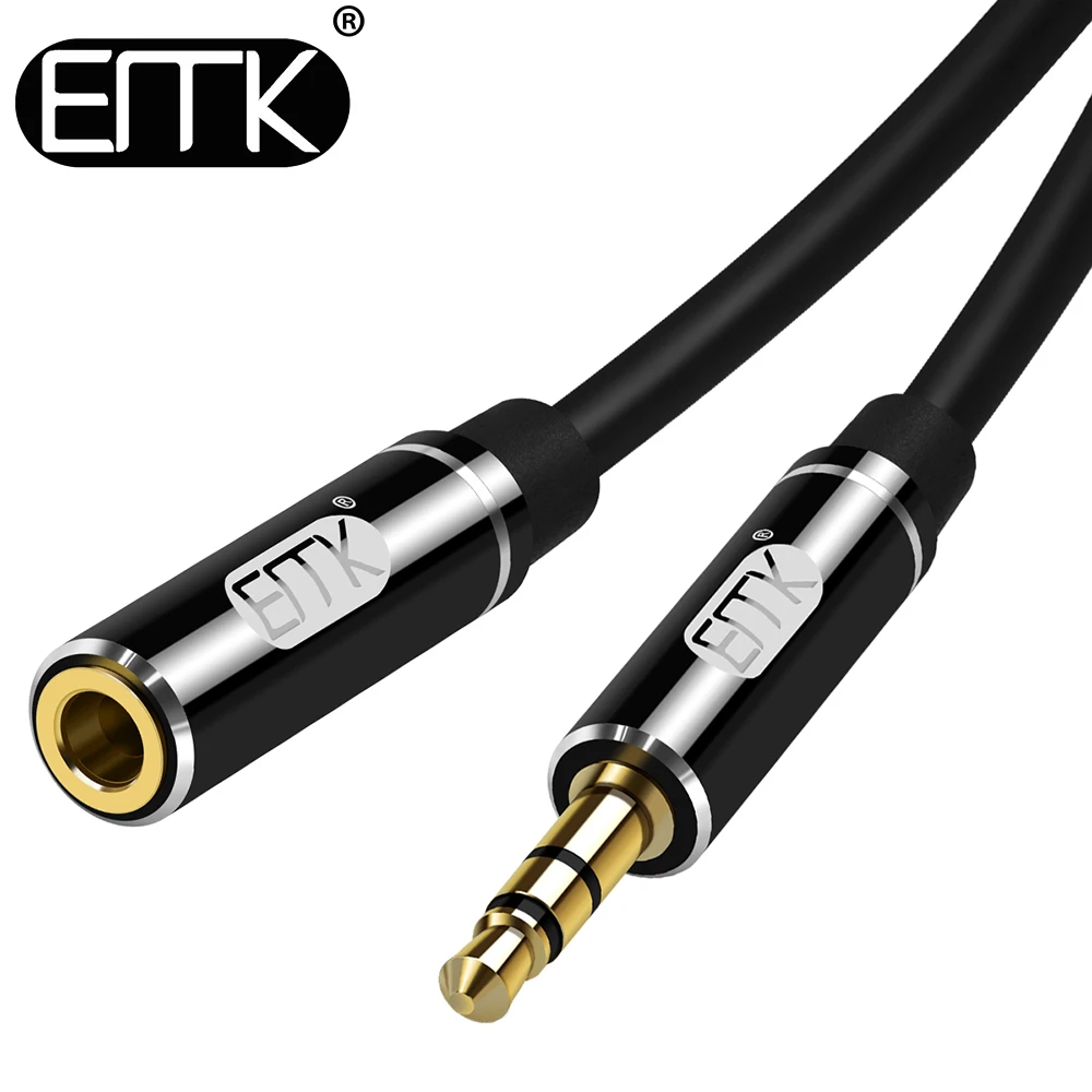 EMK Jack przedłużacz 3.5mm Aux kabel słuchawkowy do iPhone 6 6s Xiaomi redmi 5 plus Huawei P20 lite kabel Audio