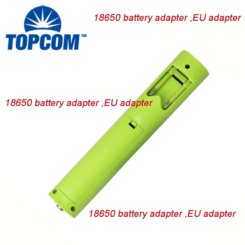 

TopCom Multifunction EU 18650 battery Adapter /Holder Using For big Explosion-proof Flashlight,3.7-4.2V,110V-240V-50HZ