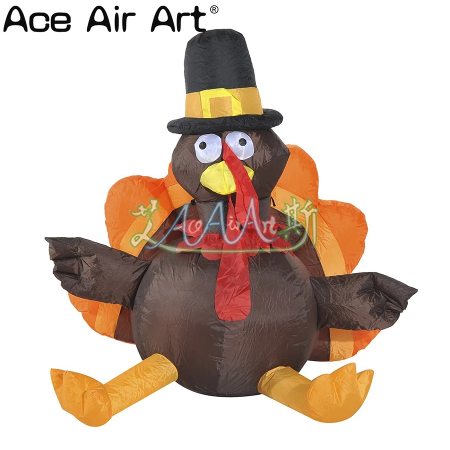 Pavo inflable personalizado o de 3 m de alto con soplador de aire gratuito para fiesta o decoración de Acción de Gracias