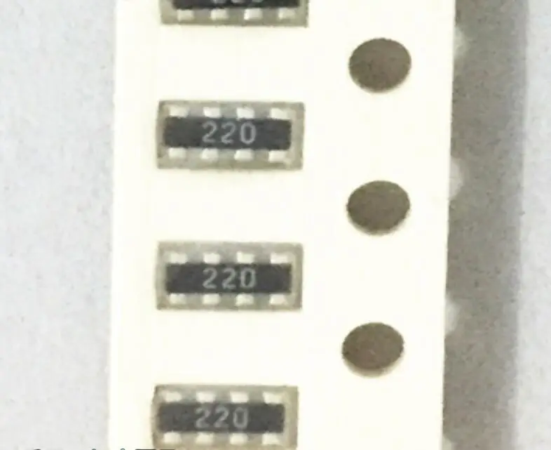 0603*4 22R 33R 47R 100R 220R 330R 470R 510R 1K 2K 4.7K 10K 15K Ohm 5% 8P(2*4P) chip  Resisters Packs 5000PCS/reel